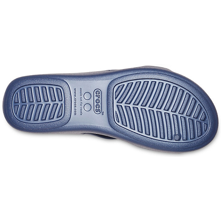 Compensées Crocs Monterey Lanières Wedge Bleu Marine Femme | TMZ-9061715