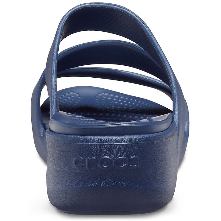 Compensées Crocs Monterey Lanières Wedge Bleu Marine Femme | TMZ-9061715