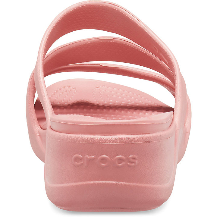 Compensées Crocs Monterey Lanières Wedge Corail Femme | YRQ-7378718