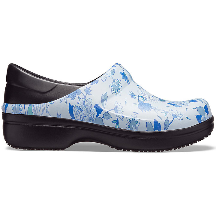 Sabots Crocs Neria Pro II Graphic Clog Noir Bleu Femme | ZAR-4949247