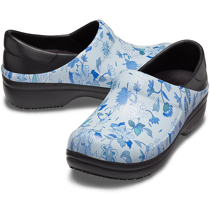 Sabots Crocs Neria Pro II Graphic Clog Noir Bleu Femme | ZAR-4949247