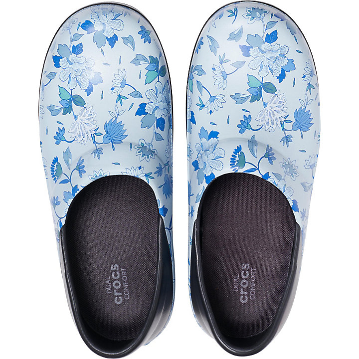 Sabots Crocs Neria Pro II Graphic Clog Noir Bleu Femme | ZAR-4949247