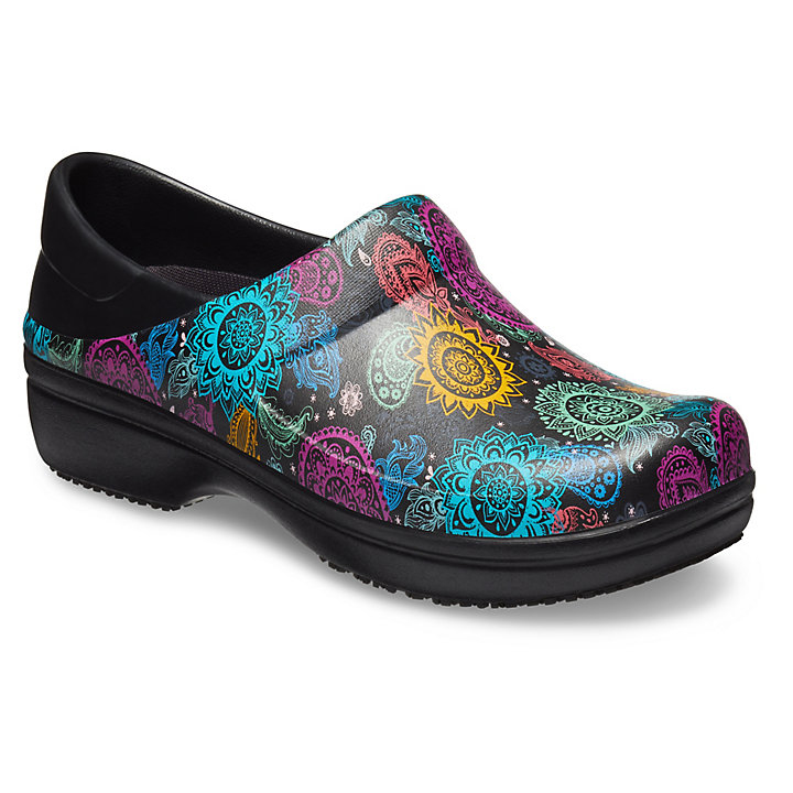 Sabots Crocs Neria Pro II Graphic Clog Noir Multicolore Femme | EVY-9540054