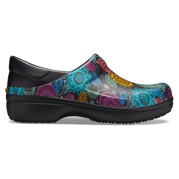 Sabots Crocs Neria Pro II Graphic Clog Noir Multicolore Femme | EVY-9540054