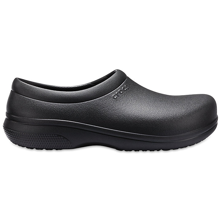 Sabots Crocs On-The-Clock Travail Slip-On Noir Femme | SBW-3924976