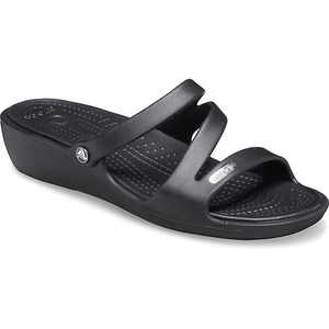 Compensées Crocs Patricia Sandal Noir Femme | FWV-3731925