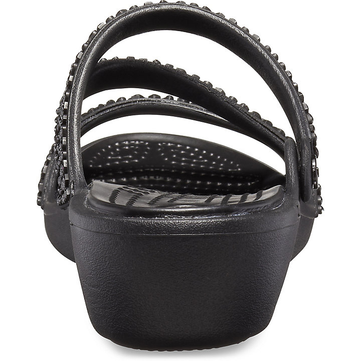 Sandales Crocs Patricia Diamante Sandal Noir Femme | ZCV-1404441