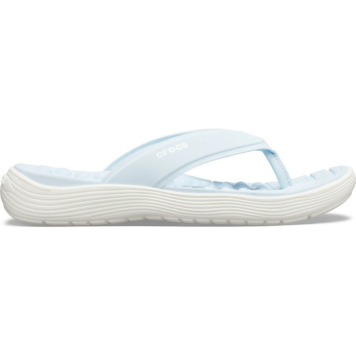 Tong Crocs Reviva Flip Bleu Clair Blanche Femme | NYJ-3946944