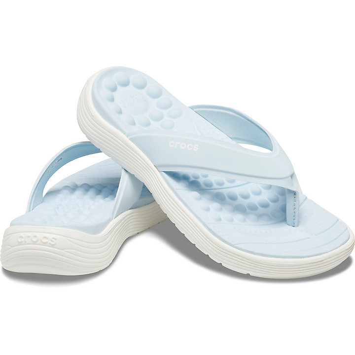 Tong Crocs Reviva Flip Bleu Clair Blanche Femme | NYJ-3946944