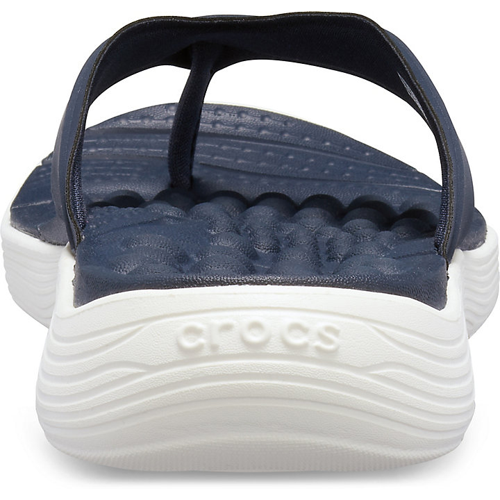 Tong Crocs Reviva Flip Bleu Marine Blanche Femme | APQ-3172800