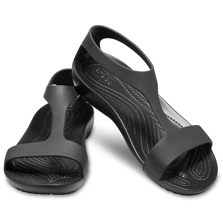 Sandales Crocs Serena Sandal Noir Femme | VRR-6916539