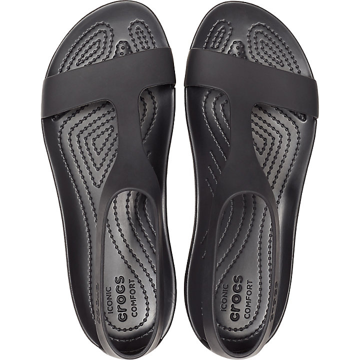 Sandales Crocs Serena Sandal Noir Femme | VRR-6916539