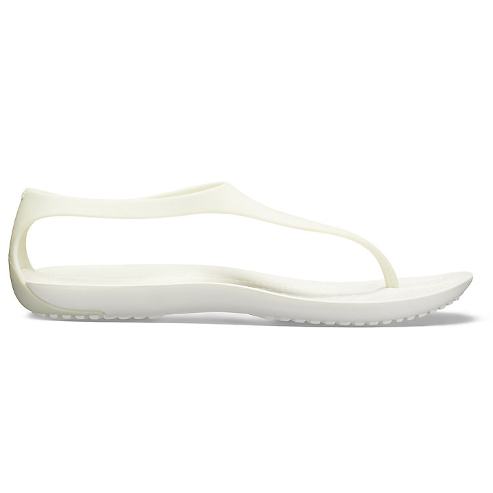 Tong Crocs Sexi Collection: Sleek Flip Flops Blanche Femme | FCK-9786304