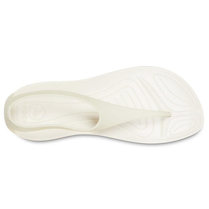 Tong Crocs Sexi Collection: Sleek Flip Flops Blanche Femme | FCK-9786304