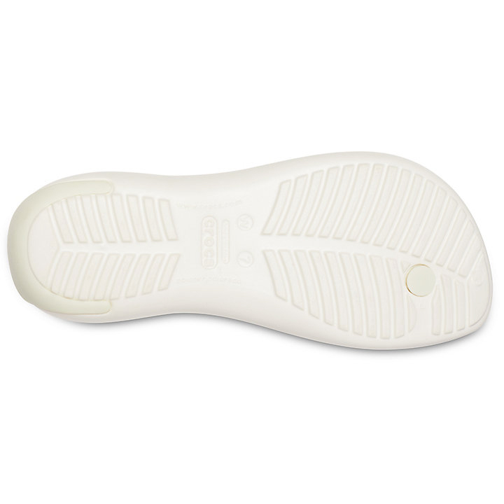 Tong Crocs Sexi Collection: Sleek Flip Flops Blanche Femme | FCK-9786304