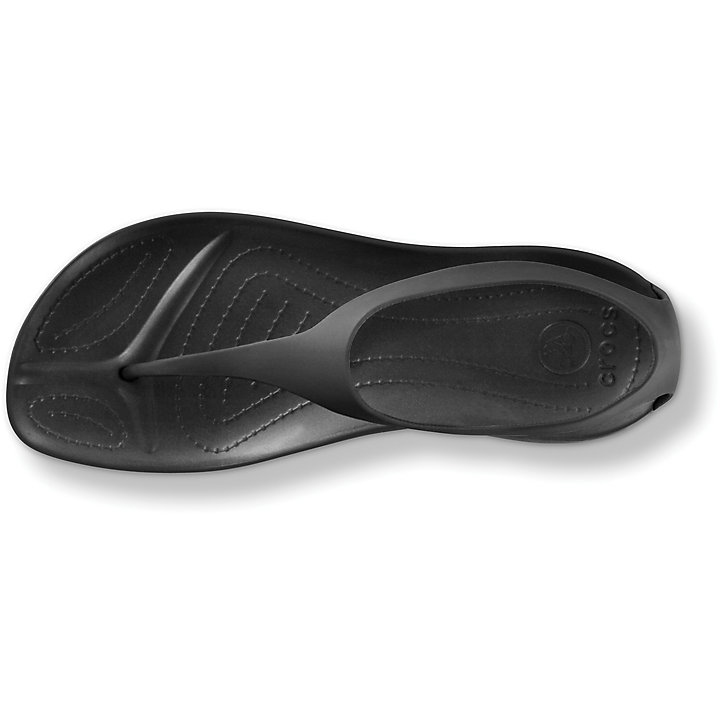 Tong Crocs Sexi Collection: Sleek Flip Flops Noir Femme | TYO-7393929