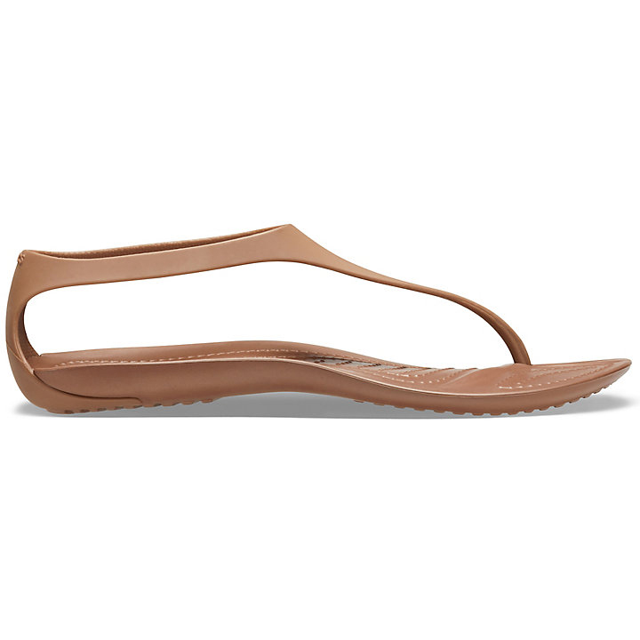 Tong Crocs Sexi Collection: Sleek Flip Flops Cuivre Femme | PEF-7410572