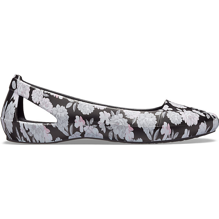 Flats Crocs Sienna Floral Plates Fleur Noir Femme | BJY-8650561