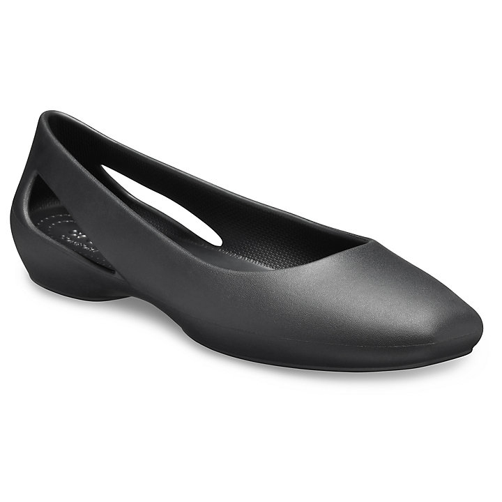 Flats Crocs Sloane Plates Noir Femme | KVH-2343999