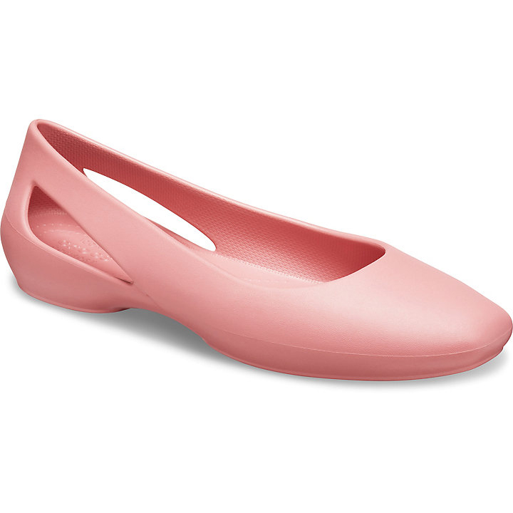 Flats Crocs Sloane Plates Corail Femme | RGK-3089175