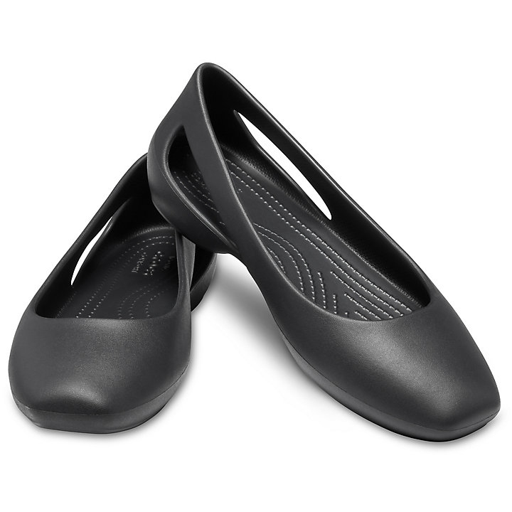 Flats Crocs Sloane Plates Noir Femme | KVH-2343999