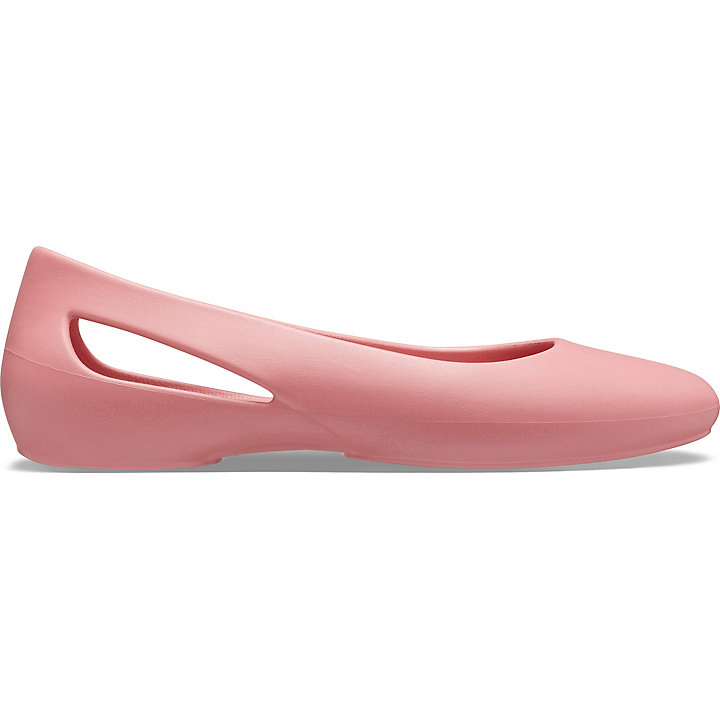 Flats Crocs Sloane Plates Corail Femme | RGK-3089175