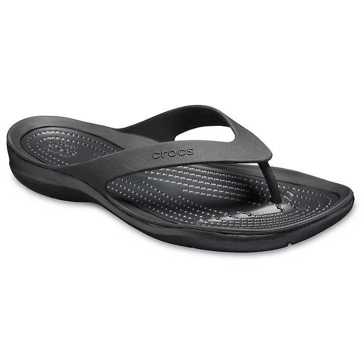 Tong Crocs Swiftwater Flip Noir Femme | OWN-1122084