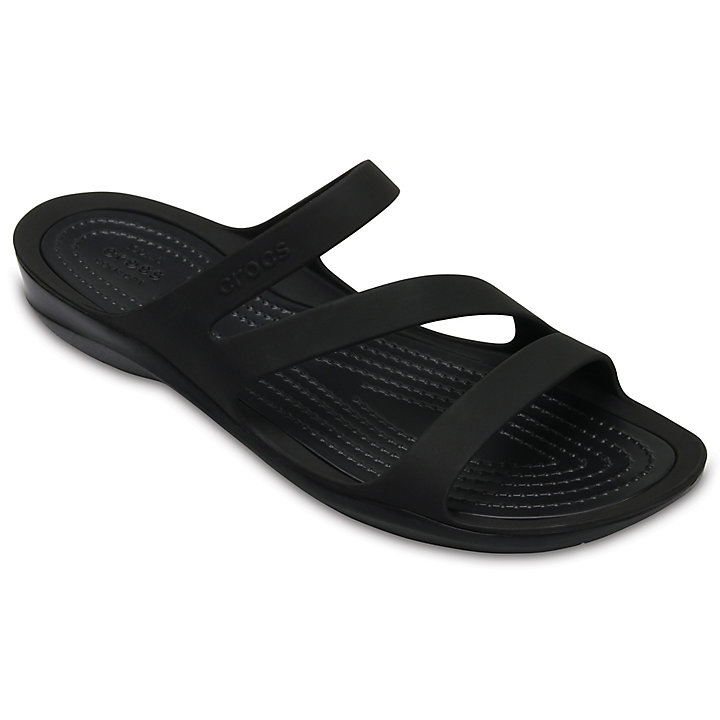 Sandales Crocs Swiftwater Sandal Noir Femme | FGE-5170230