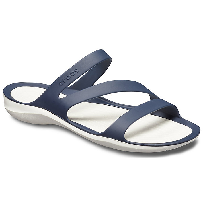 Sandales Crocs Swiftwater Sandal Bleu Marine Blanche Femme | HTX-9070264