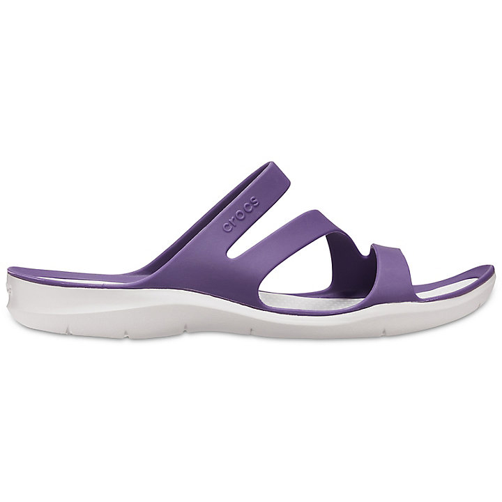 Sandales Crocs Swiftwater Sandal Violette Foncé Blanche Femme | PWR-9549281