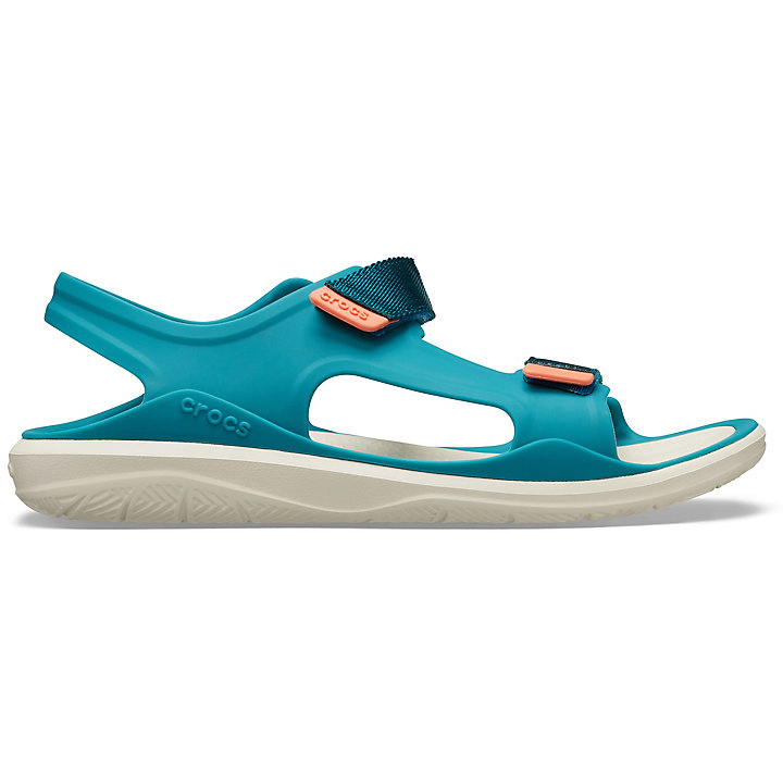 Sandales Crocs Swiftwater Expedition Sandal Turquoise Foncé Beige Femme | VJV-7078741