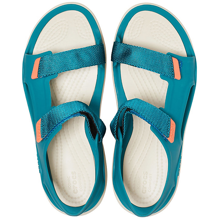 Sandales Crocs Swiftwater Expedition Sandal Turquoise Foncé Beige Femme | VJV-7078741