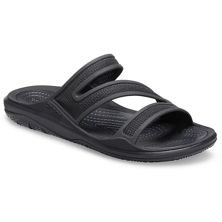 Sandales Crocs Swiftwater Telluride Sandal Noir Femme | GDI-4523673