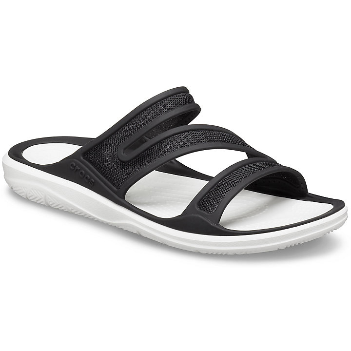 Sandales Crocs Swiftwater Telluride Sandal Noir Blanche Femme | RGL-5255950