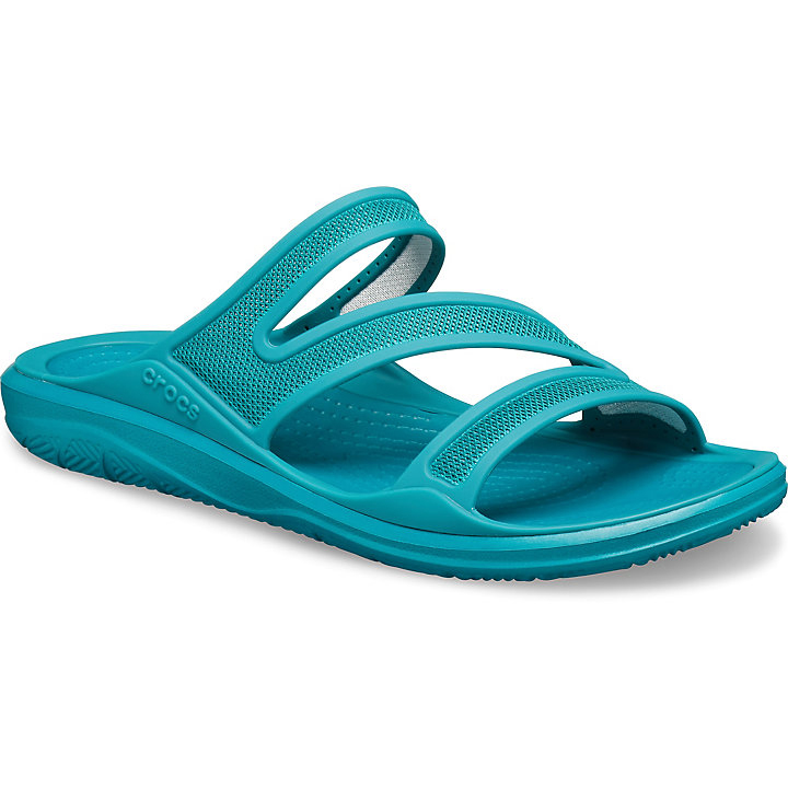 Sandales Crocs Swiftwater Telluride Sandal Turquoise Foncé Femme | MDU-8751087