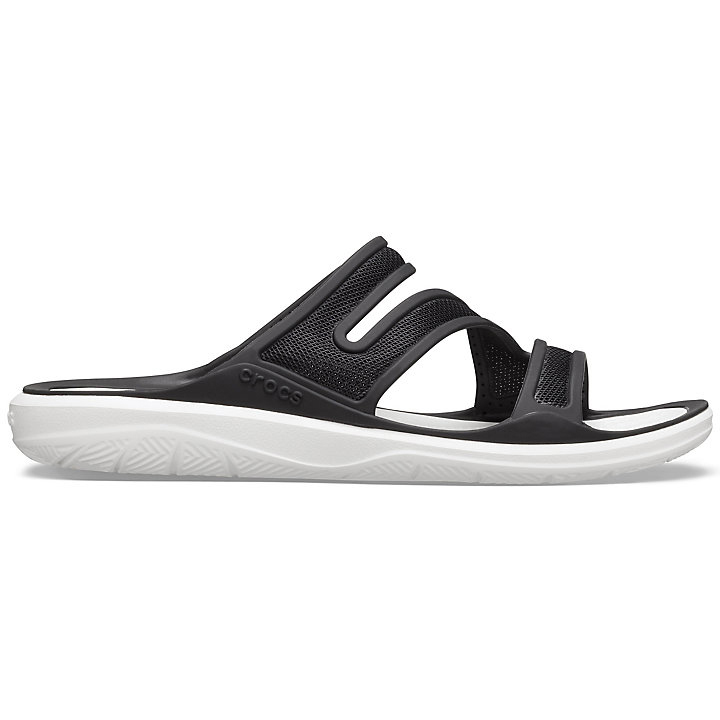 Sandales Crocs Swiftwater Telluride Sandal Noir Blanche Femme | RGL-5255950