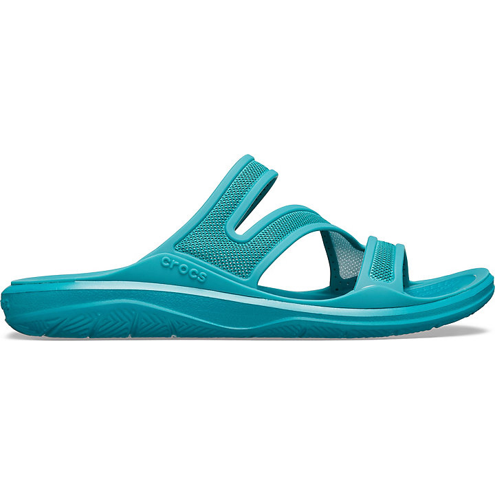 Sandales Crocs Swiftwater Telluride Sandal Turquoise Foncé Femme | MDU-8751087