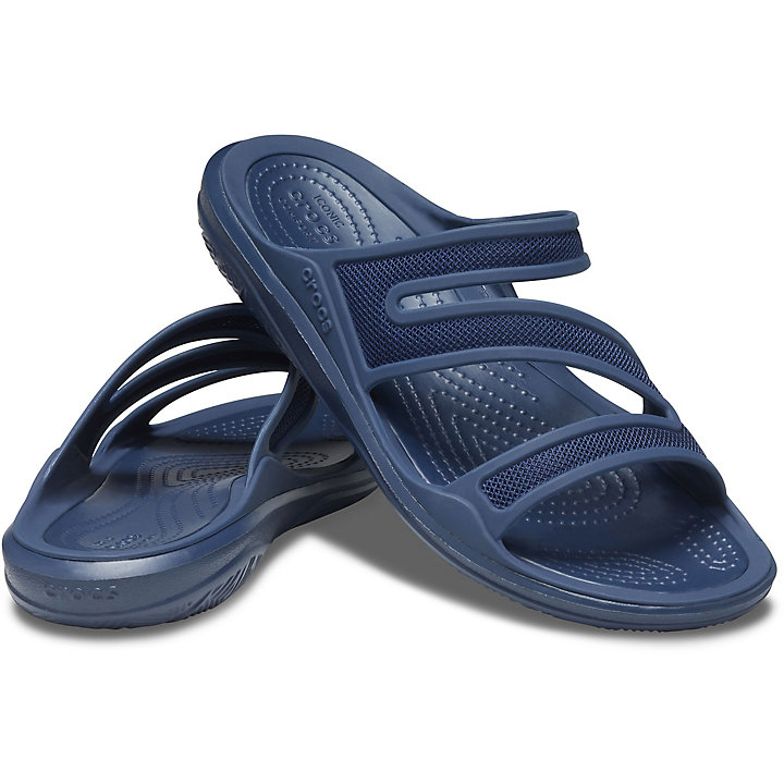 Sandales Crocs Swiftwater Telluride Sandal Bleu Marine Bleu Marine Femme | JYE-6498761