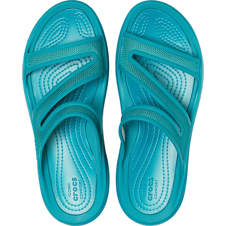 Sandales Crocs Swiftwater Telluride Sandal Turquoise Foncé Femme | MDU-8751087