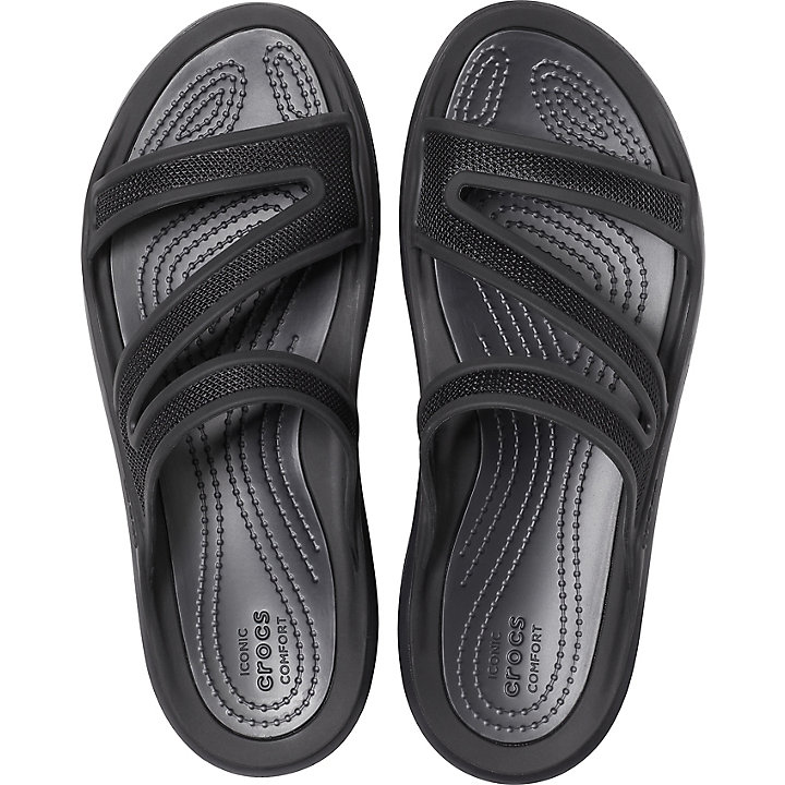 Sandales Crocs Swiftwater Telluride Sandal Noir Femme | GDI-4523673