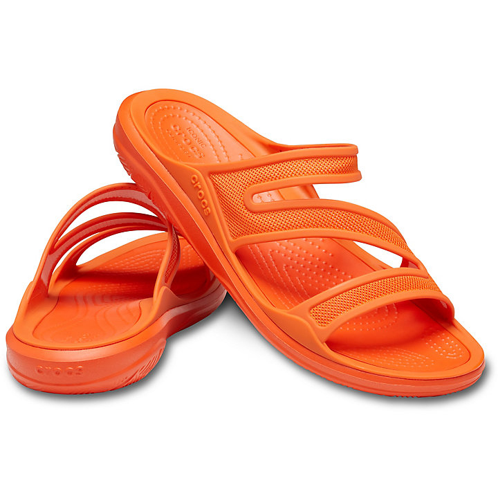 Sandales Crocs Swiftwater Telluride Sandal Orange Femme | NVW-4536845