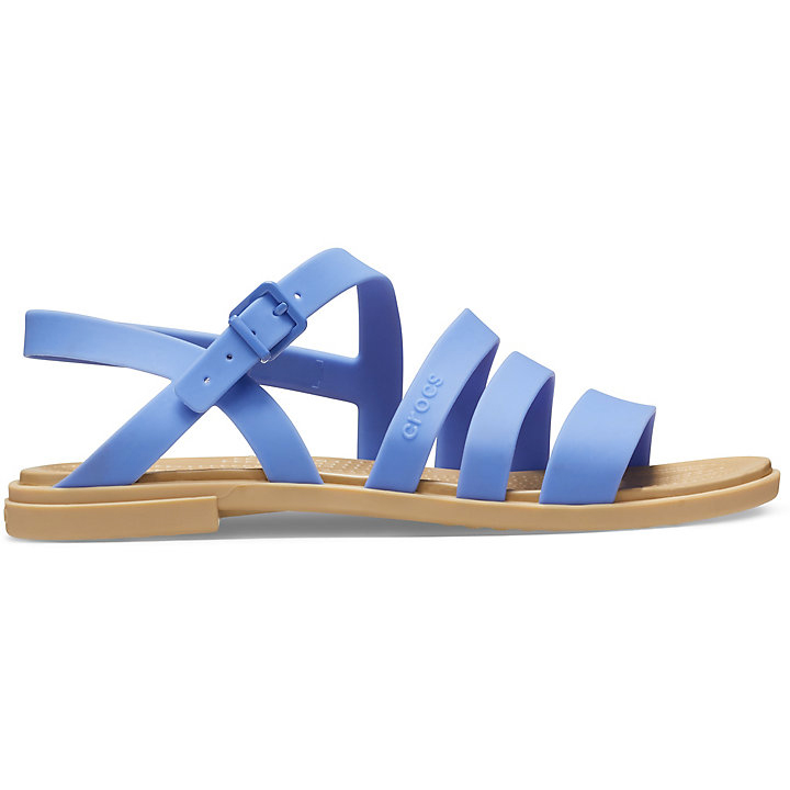 Sandales Crocs Tulum Sandal Bleu Marron Femme | USE-0539683