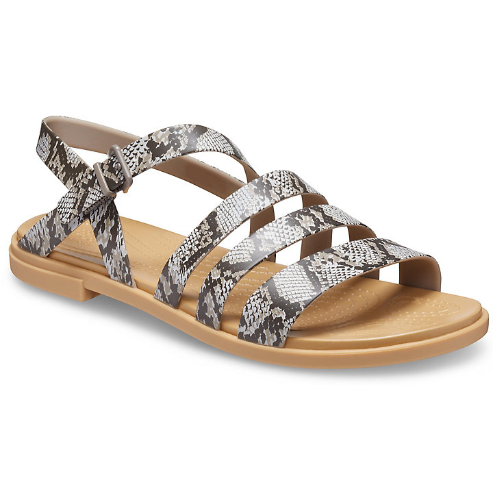 Sandales Crocs Tulum Sandal Kaki Beige Femme | GLE-6345820