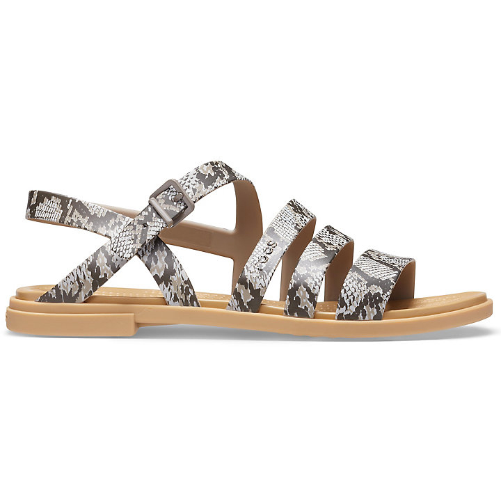 Sandales Crocs Tulum Sandal Kaki Beige Femme | GLE-6345820