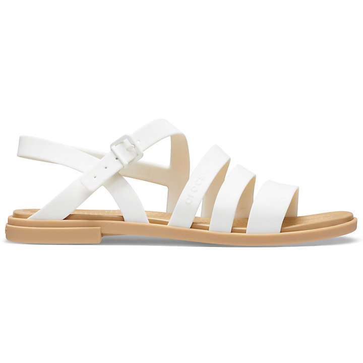 Sandales Crocs Tulum Sandal Blanche Marron Femme | CFM-2125400