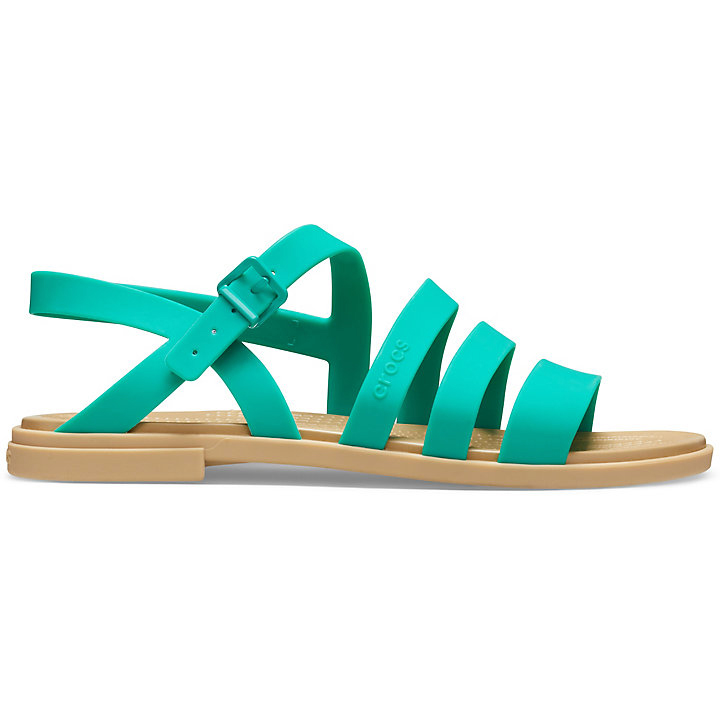 Sandales Crocs Tulum Sandal Vert Foncé Marron Femme | NRD-7742838