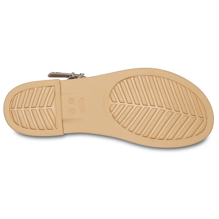 Sandales Crocs Tulum Sandal Kaki Beige Femme | GLE-6345820