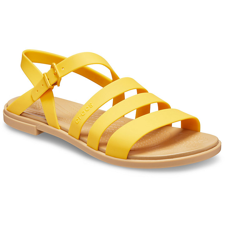 Sandales Crocs Tulum Sandal Jaune Marron Femme | RPG-2782036