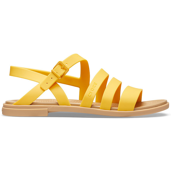 Sandales Crocs Tulum Sandal Jaune Marron Femme | RPG-2782036