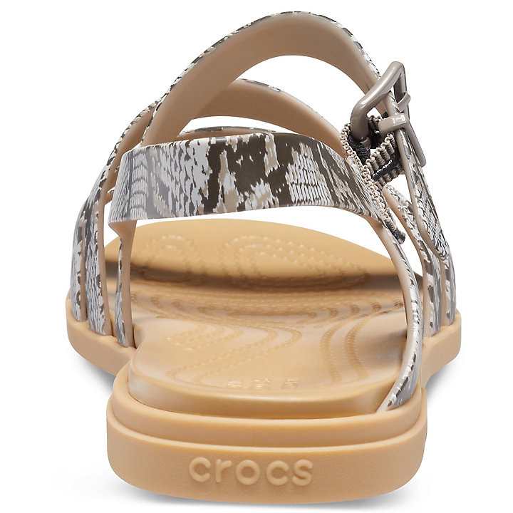 Sandales Crocs Tulum Sandal Kaki Beige Femme | GLE-6345820